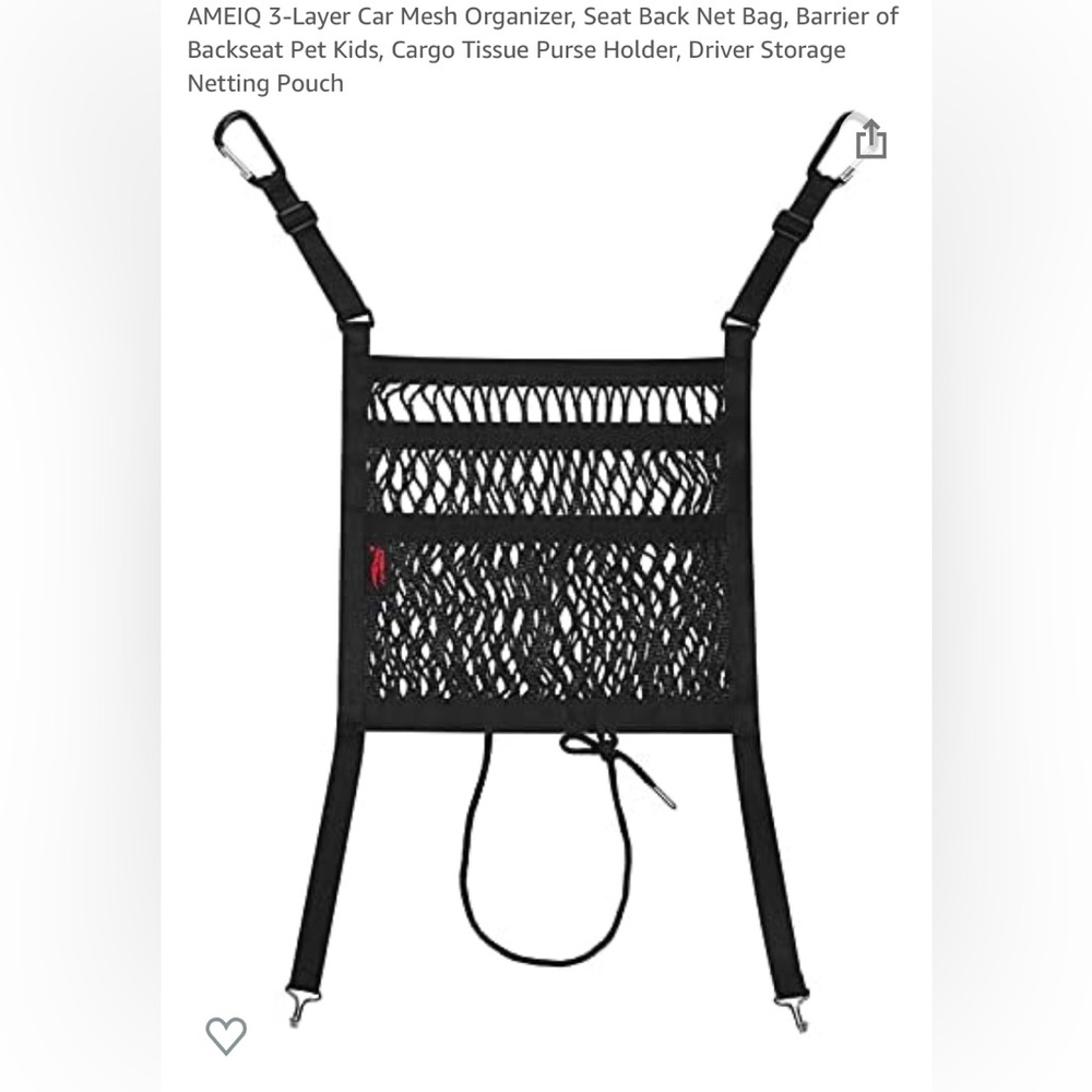 AMEIQ 3-Layer Car Mesh Organizer…